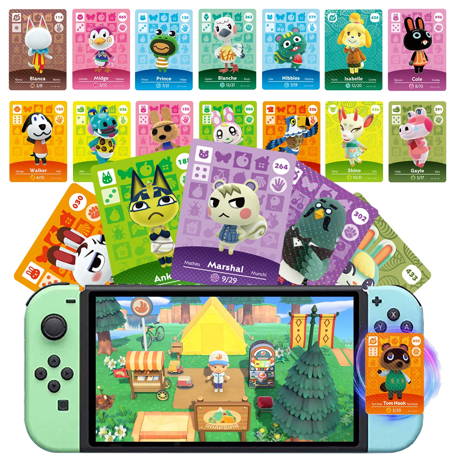 Cartões Amiibo Animal Crossing New Horizons - Papéis Fofos Para NS Switch E 3ds - Foto 9