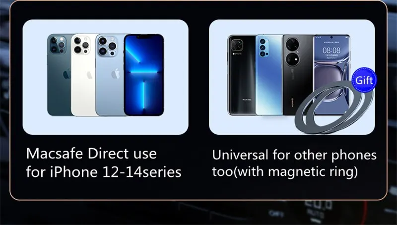 Magnetischer Auto-Handyhalter, Entlüftungsschlitze, Autotelefonständer, starker Magnethalter für Apple Magsafe, für iPhone 17/16, Xiaomi, Huawei – Detail 4