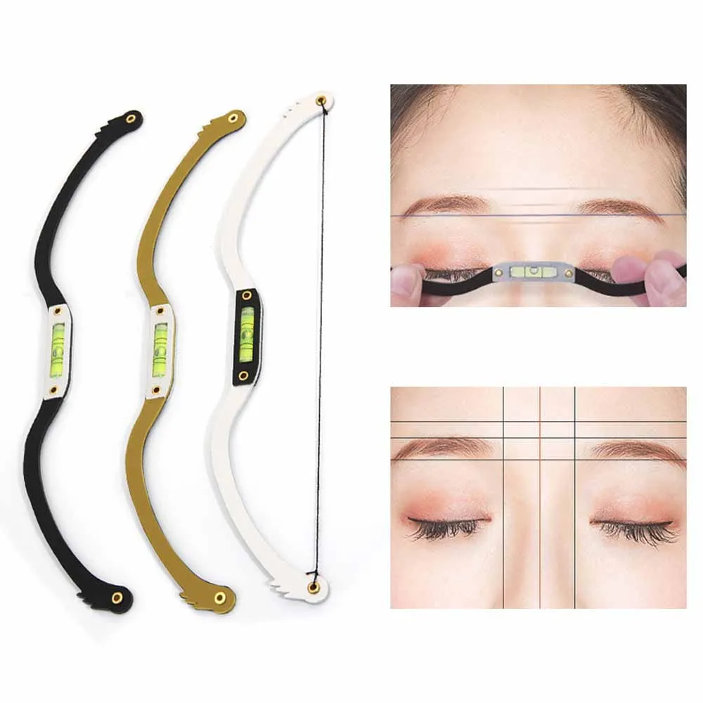 Eyebrows Shape Makeup Products Bow-shaped Eyebrow Ruler Tattoo Embroidery Level Mapping Rope Pre-ink Pmu Tattoo Micro Brush