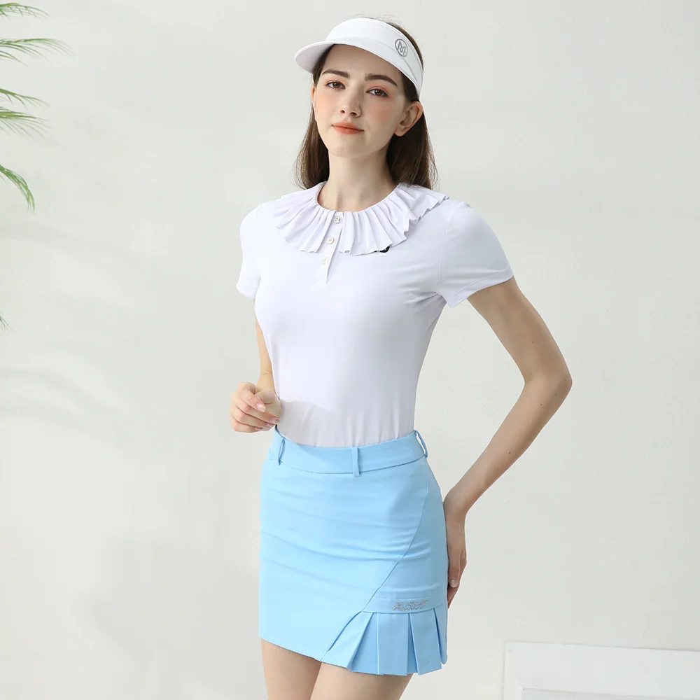 Golfist Women's Golf Summer Dress Fishtail Short Skirt Slim Fit A-line Skort Ladies Golf Clothing Tennis Sports Apparel