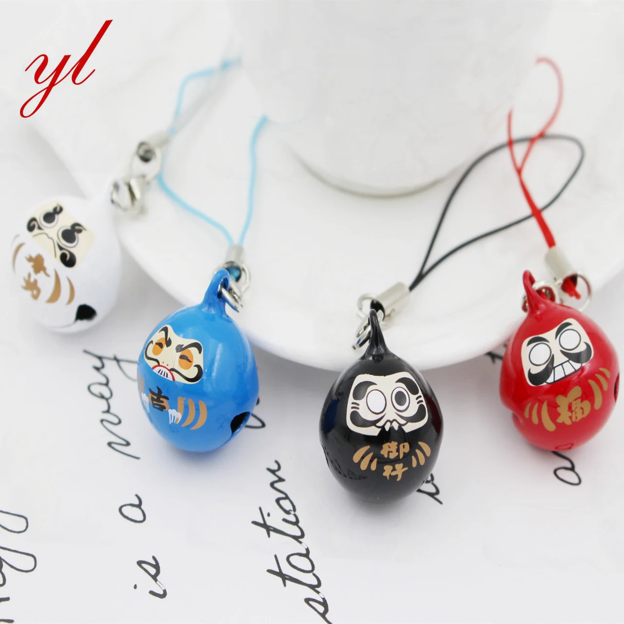 campanello Daruma a goccia - ciondolo dello spirito guerriero, talismano della volontà in vari colori 43 Sd855a9960a634228939008b4f93e7dc0A