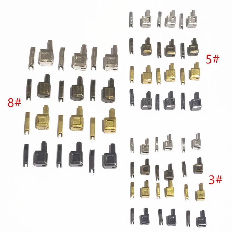 Metal Zipper Repair Kit Zipper Head Sliders Retainer Insertion Pin Zipper Top Stop Accessories