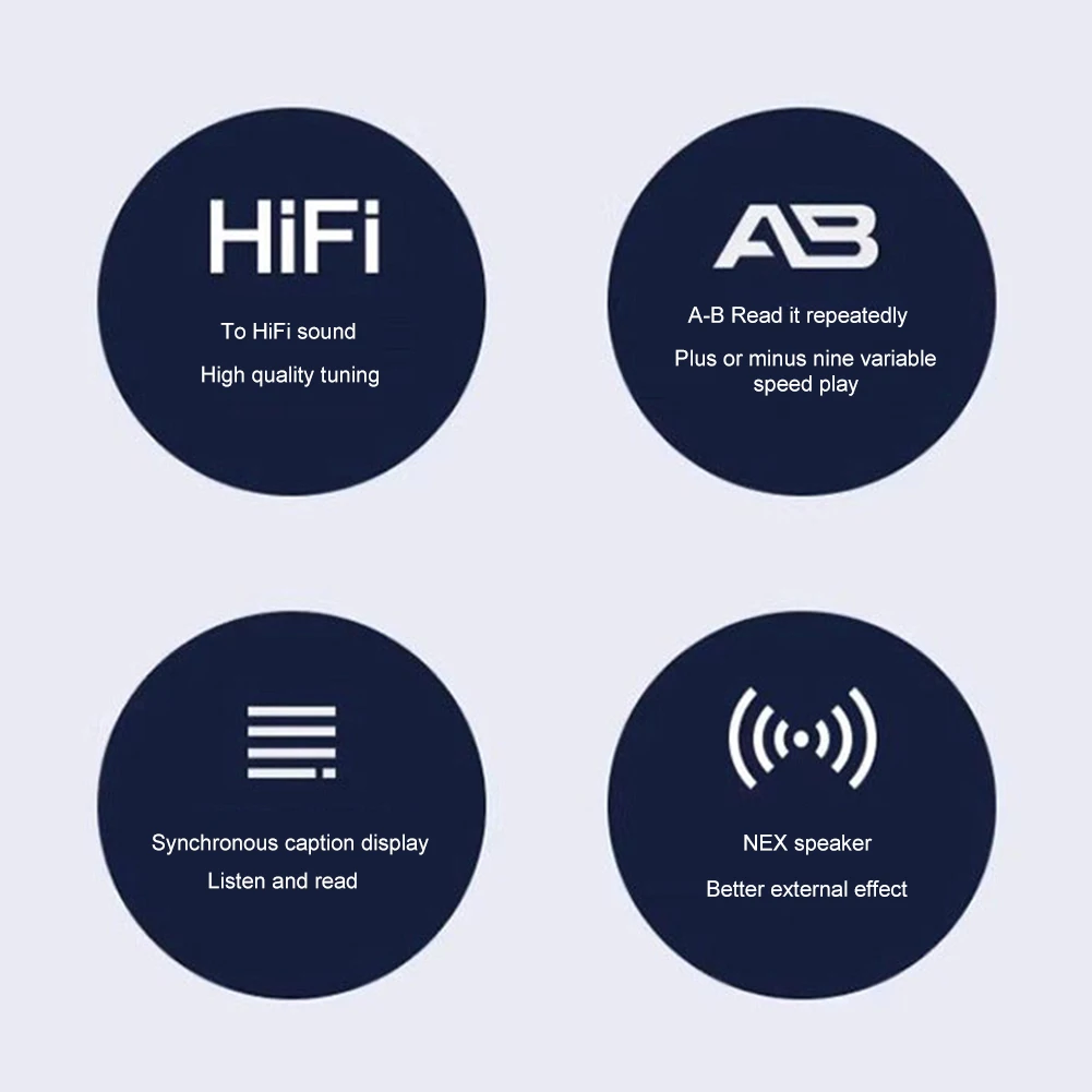 Mini MP4 Player Bluetooth 5.3 HiFi MP4 Walkman with Speaker Portable Lossless Music Player Recording E-Book MP3 and MP4 player