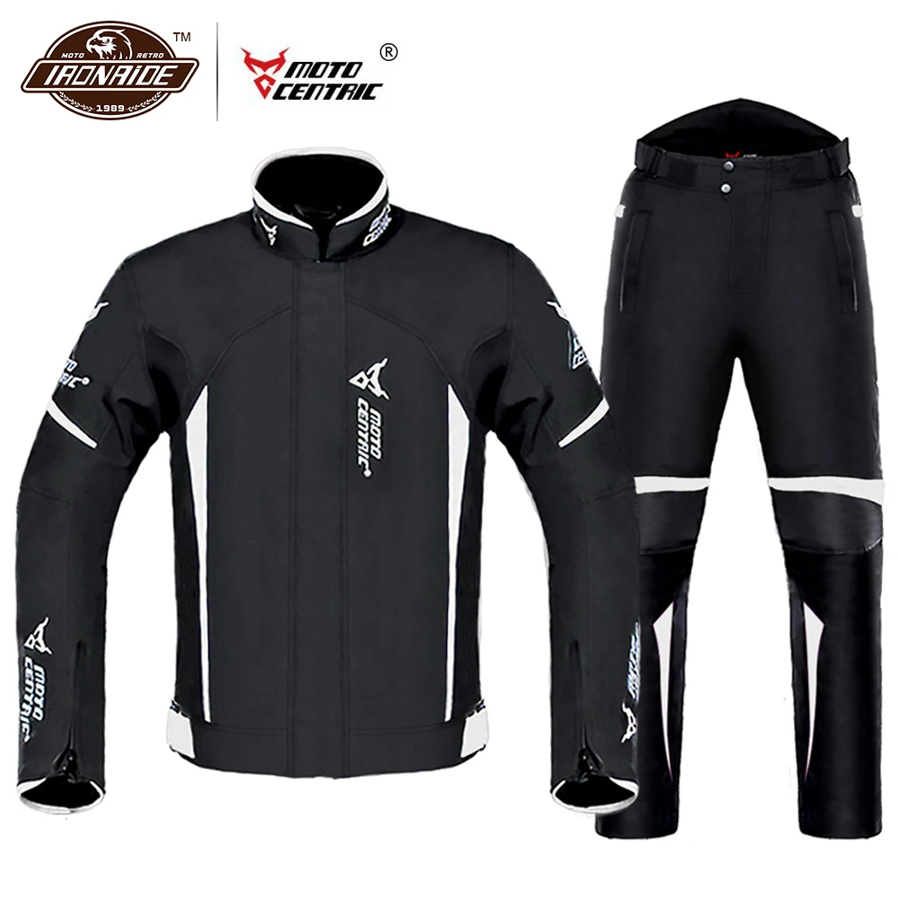 Motocentric 05-MC1901B Waterproof Motorcycle Jacket Moto Jacket +Pants Riding Racing Motorbike Clothing Moto Suit for 4 Season