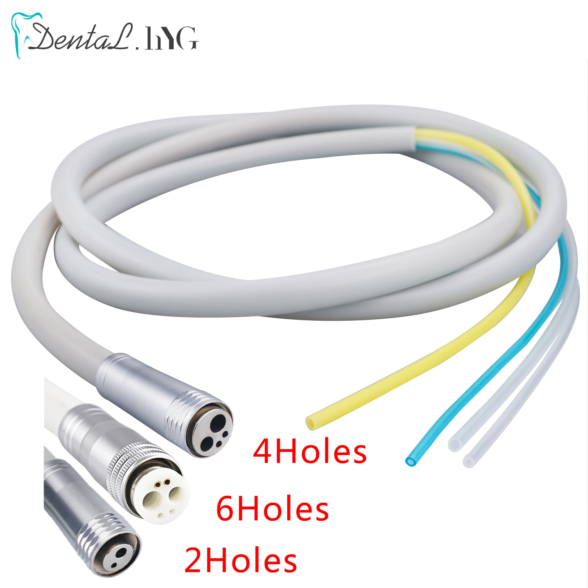 Dental High Speed Handpiece 2/4 / 6 Holes Handpiece Hose Tube With