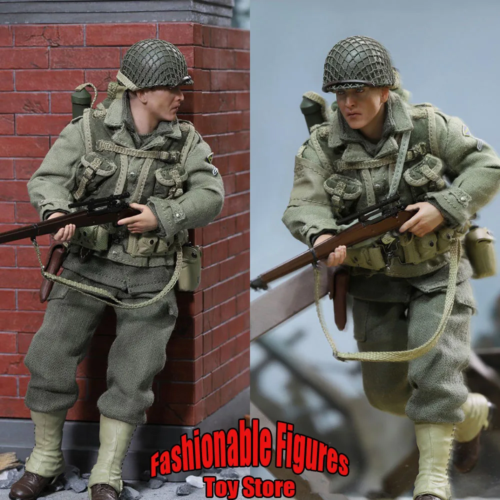 

DID XA80009 1/12 Male Soldier WWII Palm Pocket Series US Ranger Sniper Jackson Full Set about 14CM Action Figure Toys Collection