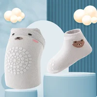 Baby Knee Protector with Socks Toddlers Safety Crawling Elbow Cushion Anti-Slip Floor Socks Baby Leg Warmers Knee Pad  0-3 Years 5