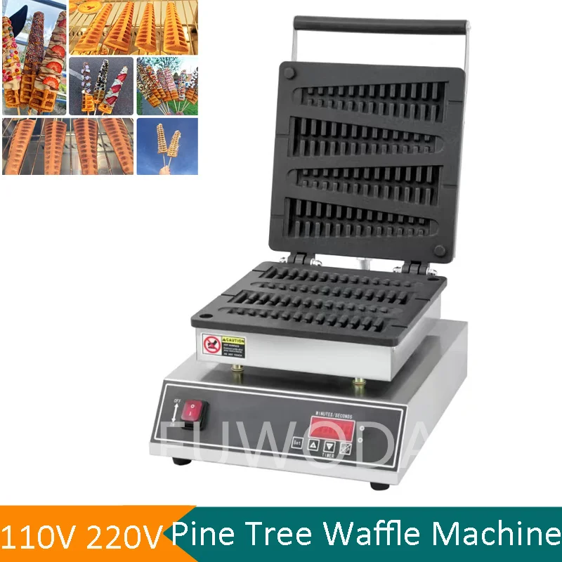 4 Pz Pino Stampo Waffle Pancake Maker Albero Di Natale Belga Waffle Baker Egg Muffin Waffle Machine Fish Bone Snack Machine