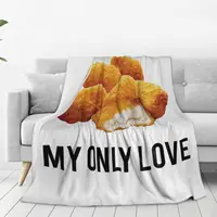 Chicken Nuggets My Only Love Blanket Flannel Portable Throw Blankets Throw Blanket For Couch Bedding Travel Throws Bedspread 2