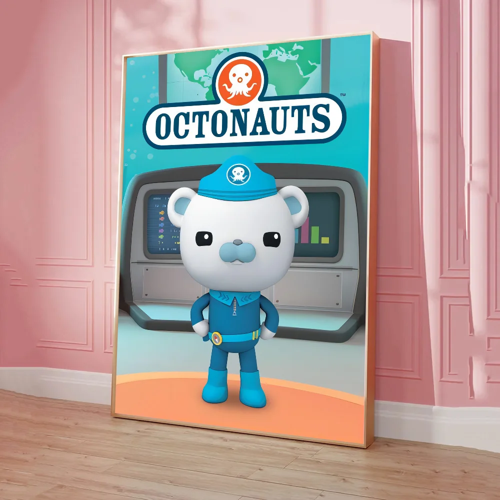 The O-Octonauts ANIME Anime Posters Sticky Decoracion Painting Wall Art White Kraft Paper Wall Decor anime stickers poster prints anime poster