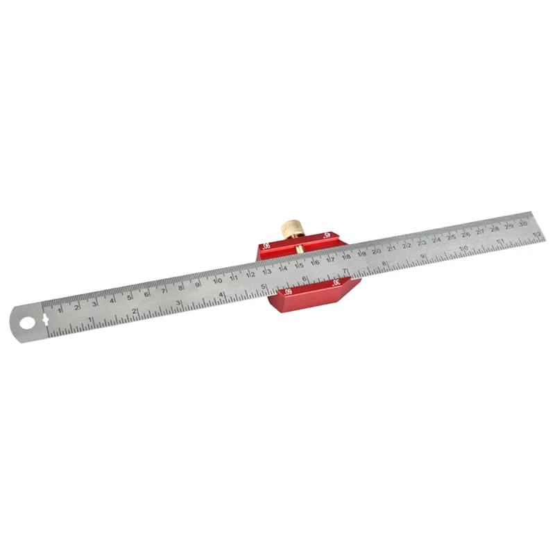 

1 PCS Aluminum Alloy Woodworking Ruler Carpentry Angle Ruler Carpentry Side Ruler