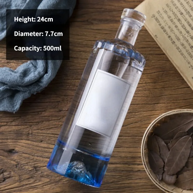 Clear Glass Bottles 12 oz - 375ml for Wine Beverages Drinks Oil Vinegar  Kombucha Beer Water Soda with Cork Stopper Airtight Lid - AliExpress