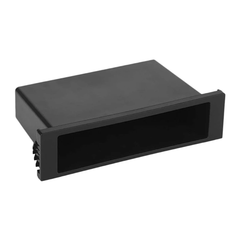 

Single Din Cup Holder for Stereo Radio Storage Box Radio Cubby Holder Dropship