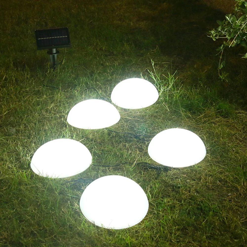 

LED Solar Garden Lights Outdoor Waterproof Ground Solar Lights With Solar Panel Hemispherical Lawn Lamp For Garden Yard Backyard