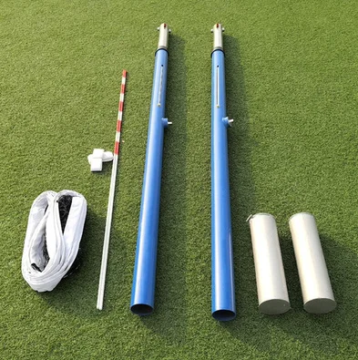 High Quality Steel Inground Adjustable Volleyball Pole Sports Facilities Volleyball Court Equipment for Sale