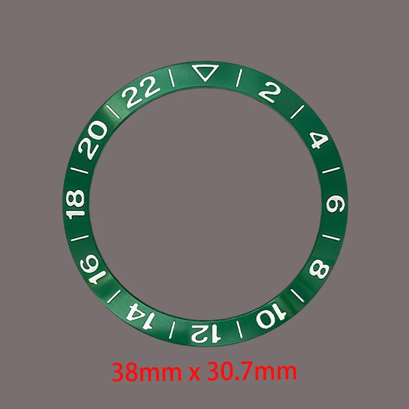 Curved Aluminium Watch Bezel Insert - 38mmx30.7mm