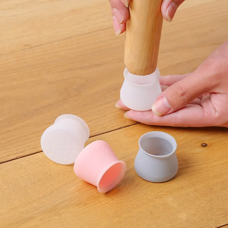 Silicone Chair Leg Floor Protectors - Set of 12/24 - Non-Slip Furniture Pads
