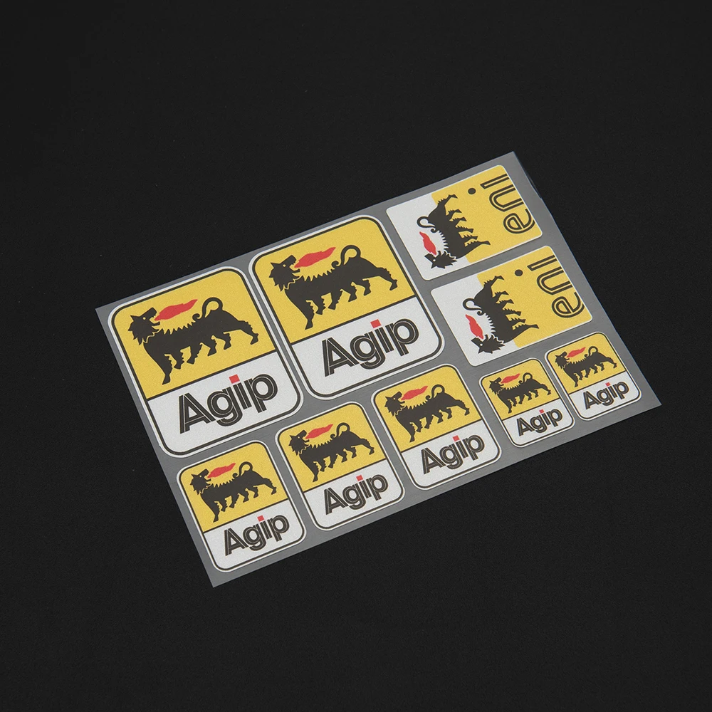 Motorcycle Sticker AGIP Gopro Logo Set Graphics Laminated Decal Racing ...