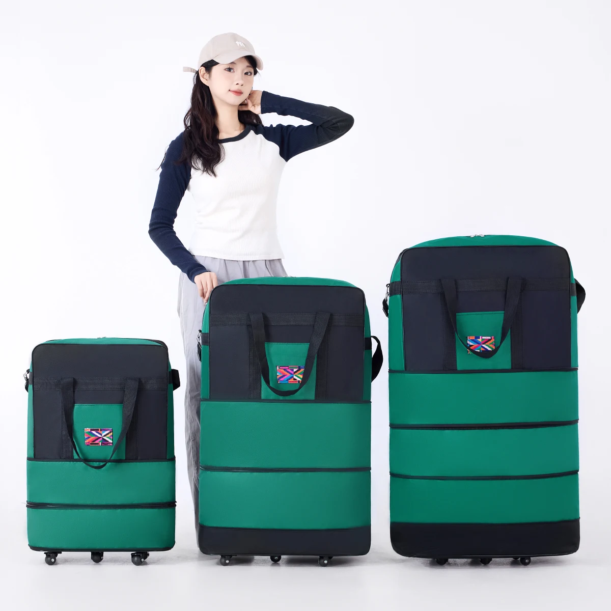 Oxford Cloth Backpack-Style Travel Bag with Large Capacity, Suitable for Global Travel and Luggage Shipping, for Both Genders