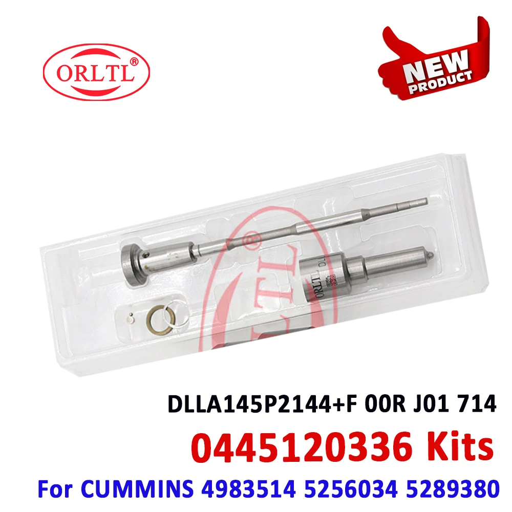 

ORLTL 0445120187 0445120336 Diesel Injector Repair Kits Nozzle DLLA145P2144 VALVE F00RJ01714 For CUMMINS 4983514 5256034 5289380