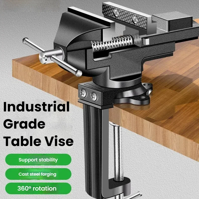 360-Grad-Mini-Tischschraubstock, drehbarer Klemmhalter, universeller Schraubstock, Desktop-Schraubstock, Reparatur, Holzarbeiten, Schmuckherstellung, Handwerkzeug