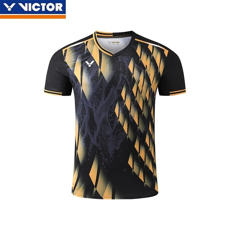 Victor New Men's and Women's Same Badminton Jersey Sports Fitness Comfortable Breathable Short-sleeved T-shirt