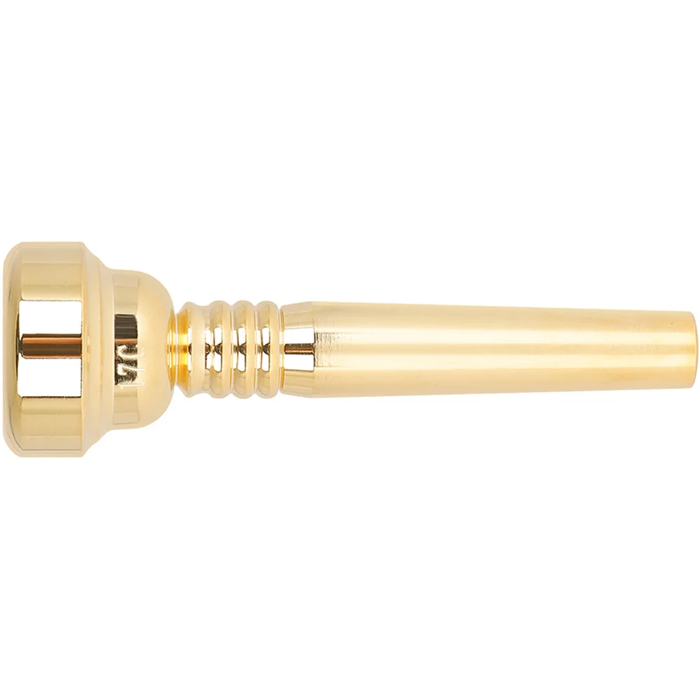 17c Gold Plated Trumpet Student Mouthpiece for Professional Players Brass Instruments Metal Adult Musical Gilded