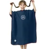 Microfiber Swim Cover-ups for Kids Hooded Bath Beach Poncho Towels Surf Poncho Quick Dry Changing Bathrobe Child Swimming Towels 3