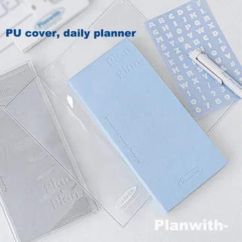 Planwith To Do List Blocco note Agenda giornaliera senza data, Blocco agenda con lista di controllo delle attività per lo studio di lavoro con adesivi ABC