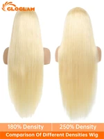 Straight 250 Density 13x4 13x6 360 Lace Front Wig Human Hair Pre Plucked Remy Brazilian Blonde 613 Lace Frontal Wigs 36 38 Inch 2