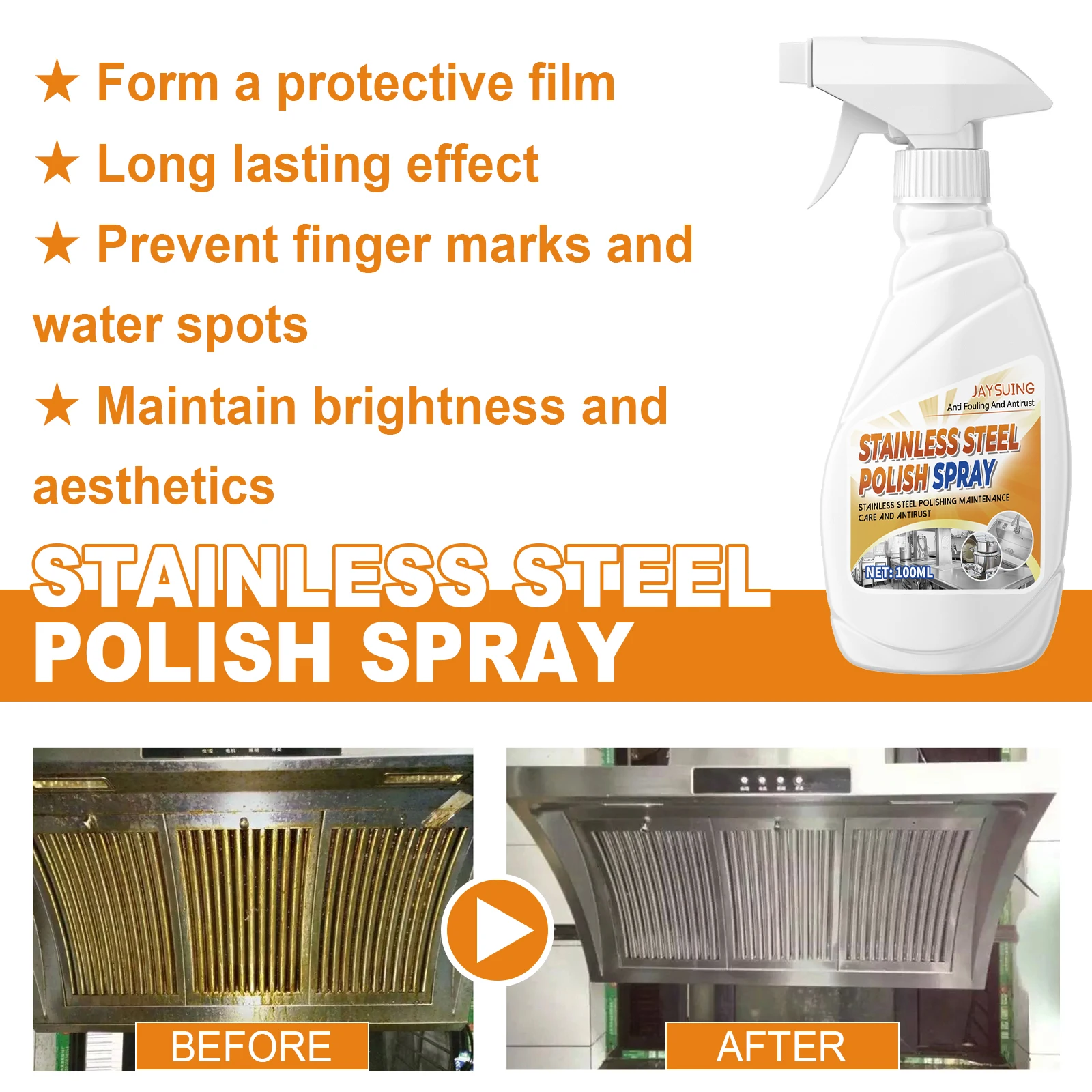 Pan bottom cleaner Stainless steel black scale cleaner Cookware bottom Descaling agent Pan rust remover kitchen