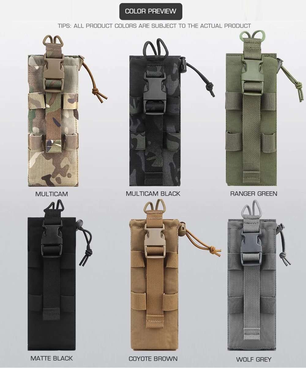 Radio Pouch Walkie-Talkie Bag PRC 152 Drop-down Radios Outdoor Tool MOLLE Belt Pouches for Hunting Vest Plate Carrier 6