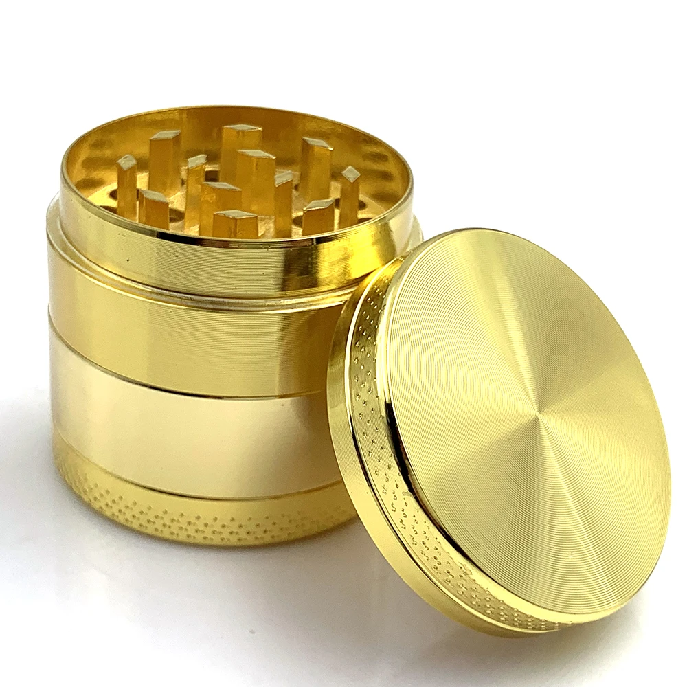 Herb Grinder with 4 Parts 40mm Mini Zinc Alloy Mill Handle Spice Crushes Flat Pattern Tobacco Grinder for Smoking Kitchen Tools nut spice grinder,herb grinder,herb spice grinder