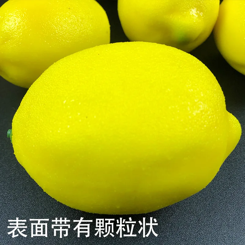 Artificial Fake Lemons Realistic Faux Fruits Photography Props For Home Kitchen Table Decoration