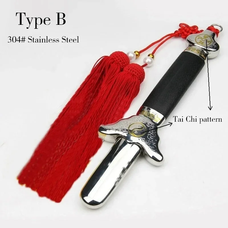 Weighted Retractable Tai Chi Sword Stainless Steel Telescopic Sword Martial Arts Kung Fu Exercises Performance For Beginners