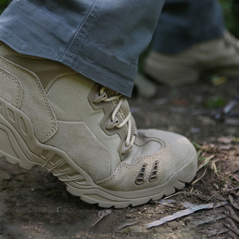 Zapatos Deportivos transpirables de caña baja para hombre, zapatillas de  senderismo impermeables para exteriores, botas de combate tácticas para  fanáticos del ejército, botas para el desierto|Zapatos de senderismo| -  AliExpress