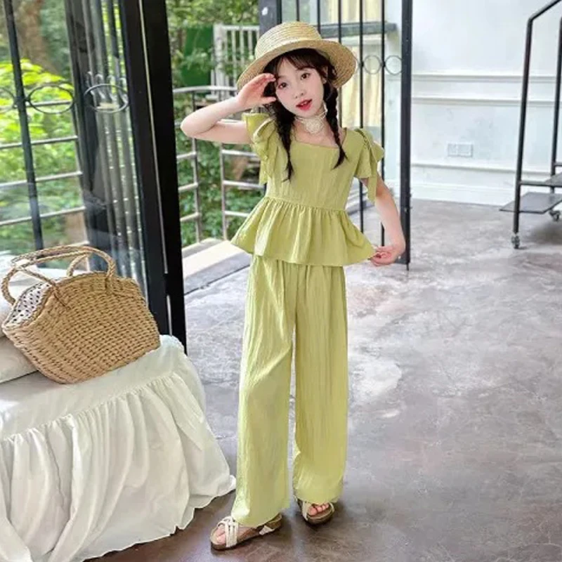 Back to School Outfits 2025 New Summer Vest+Pants 2Pcs Kids Sets