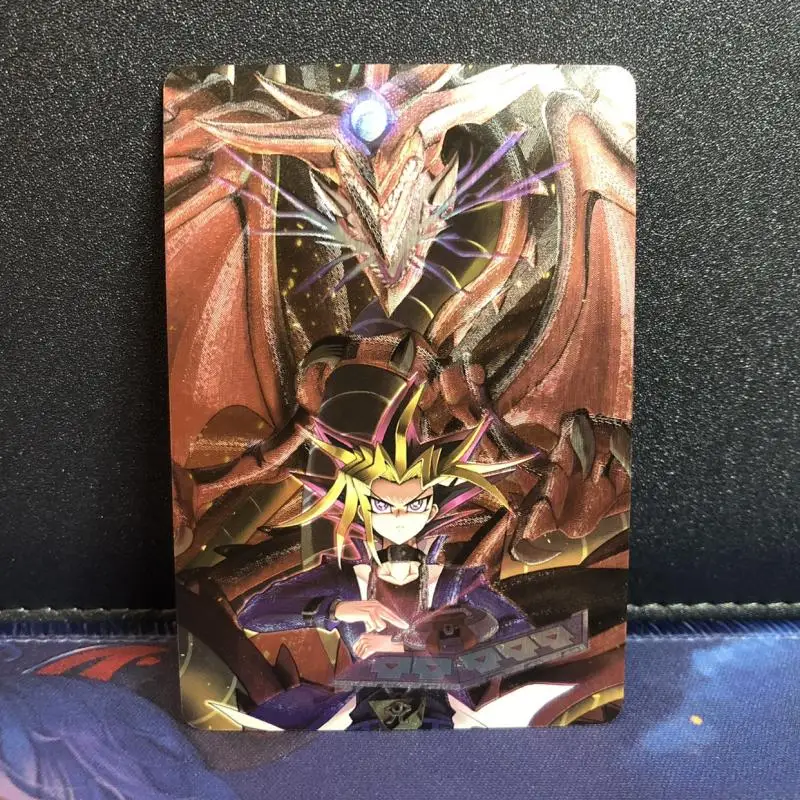 

3Pcs/Set Anime Protagonist Yu Gi Oh Yugi Muto Kaiba Seto Ryou Bakura DIY Card Hobbies Collectibles Flash Anime Cards Gift Toys