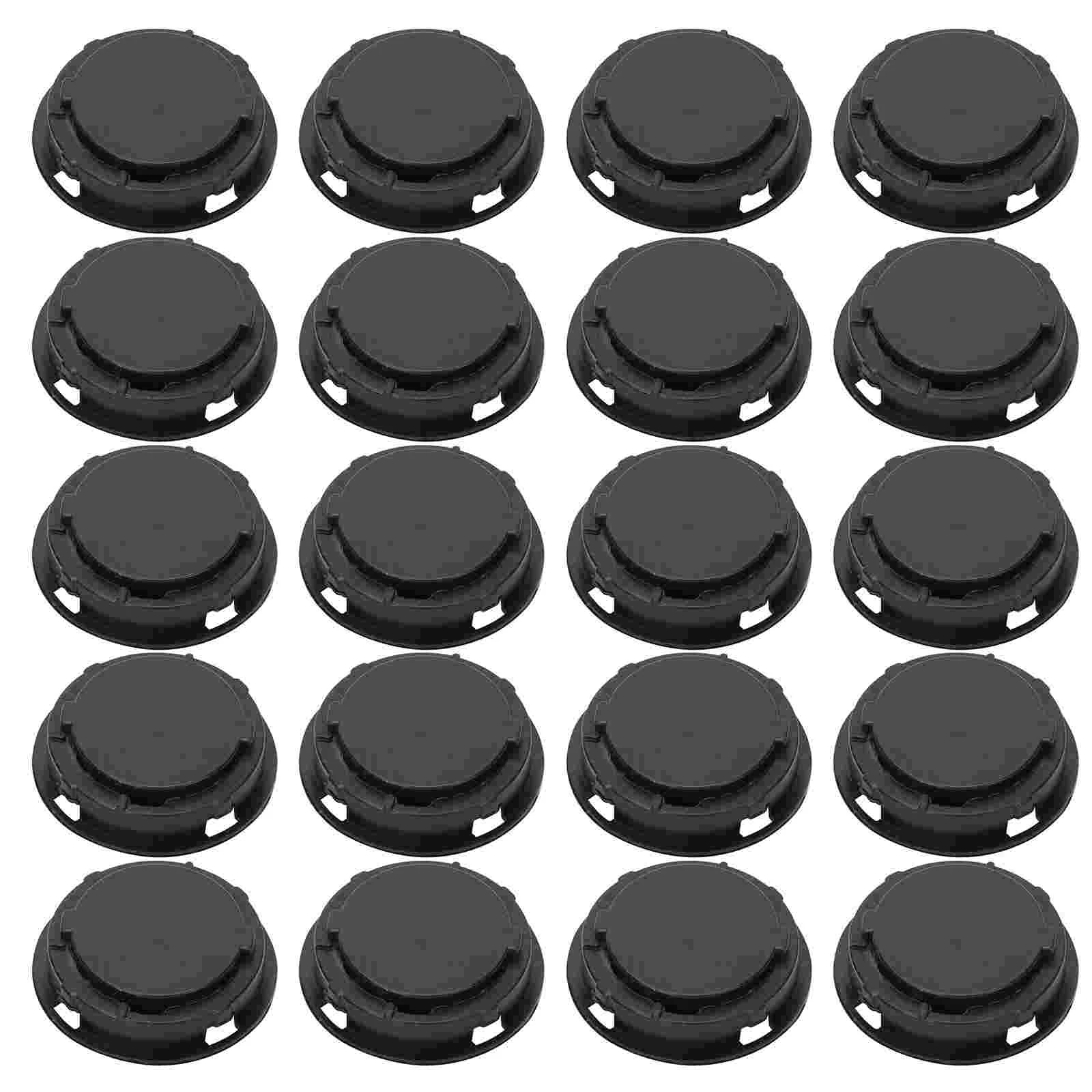 

50Pcs Plastic Bottom Plugs Plaster Figurine Saving Boxes (Random Color)