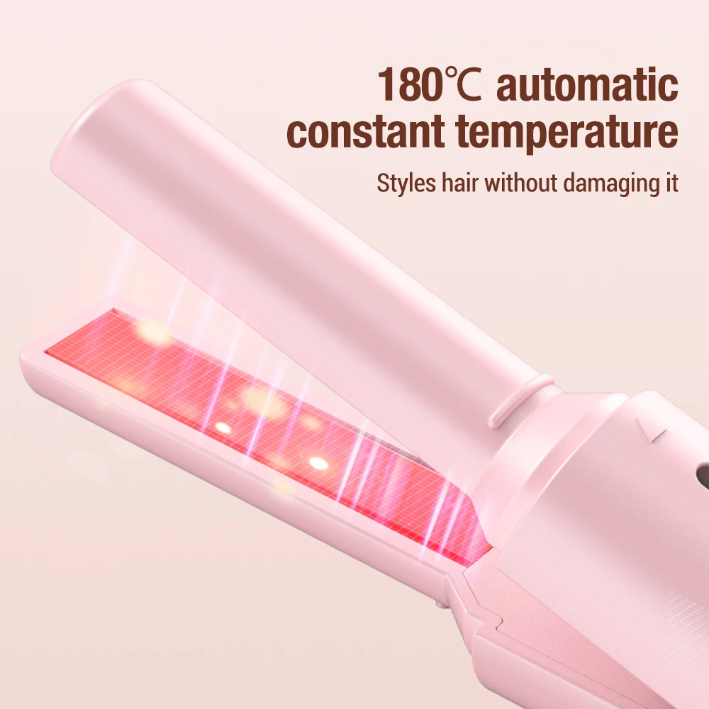 Portable Hair Straightener Mini Curling Iron Women Ceramic Straightening Styling Tools Curling and Straightened Dual-use Splint 4