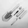 BHBT Multi-Function Folding Military Shovel Outdoor Survival Kit Garden Tools Camping Fold Multifunct Tactical Shovel 4