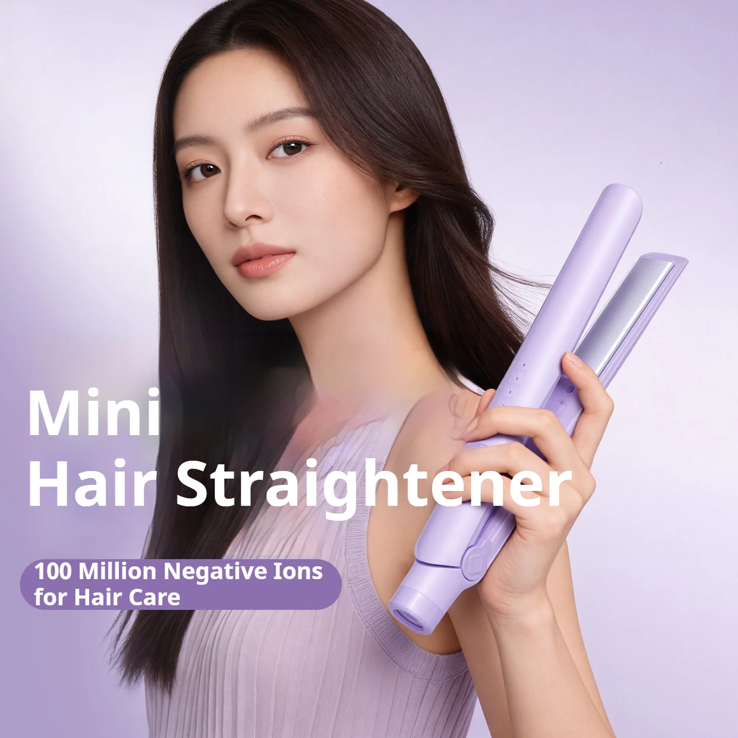 Lisseur et boucleur de cheveux portable 2 en 1, 100 millions d'ions négatifs, 3 couches anti-brûlure, faible puissance 26W, sûr pour les voyages 1 Lisseur et boucleur de cheveux portable 2 en 1, 100 millions d'ions négatifs, 3 couches anti-brûlure, faible puissance 26W, sûr pour les voyages 1