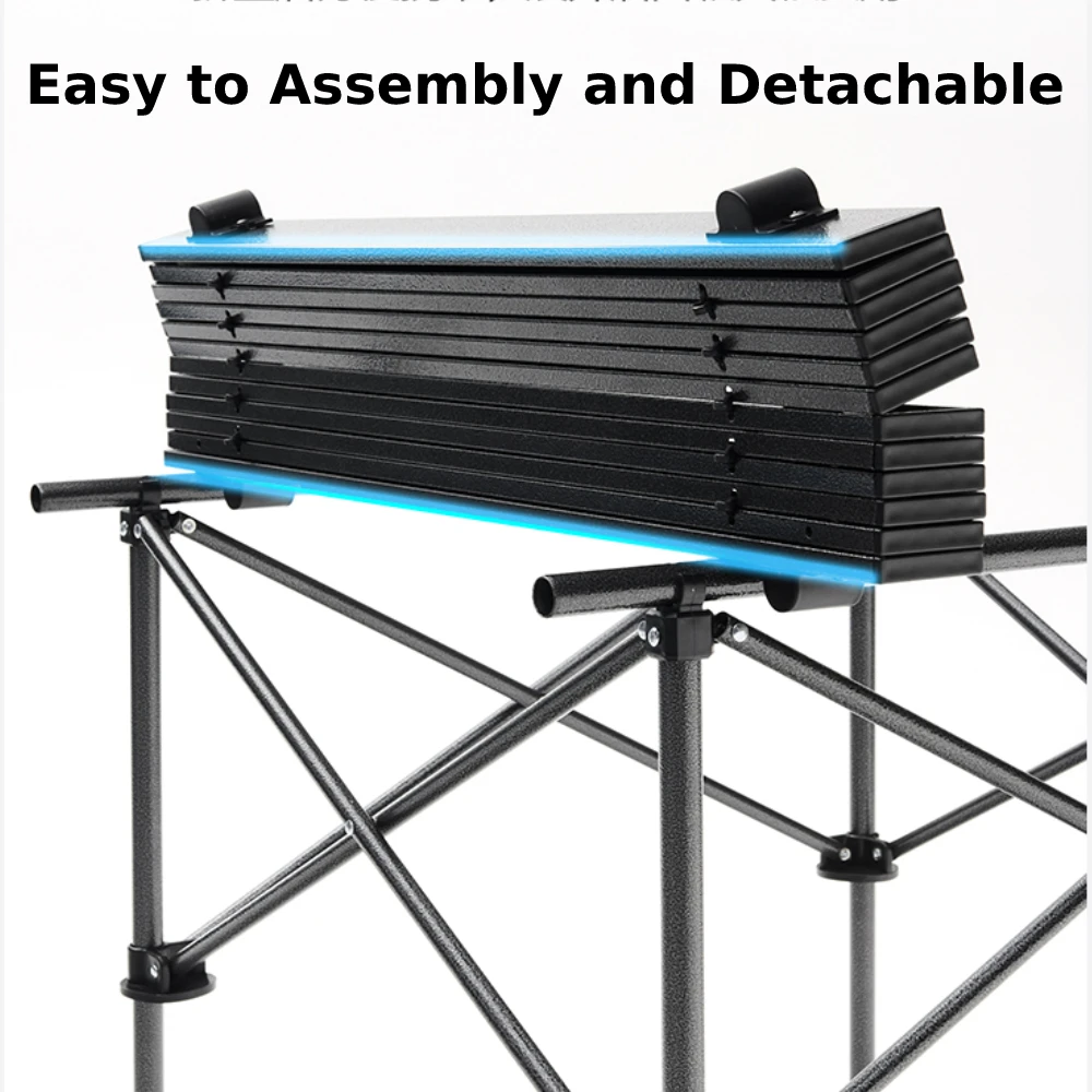 Folding Portable Picnic Camping Table Roll-Up Table Easy Carrying Bag Indoor Outdoor Aluminum Alloy BBQ Picnic Hiking Desk foldable table
