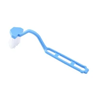 1pcs Portable Curved Bathroom Cleaning Brush Cleaning Accessories Bathroom Brush Angle Handle Curved Brush Toilet Brush 5