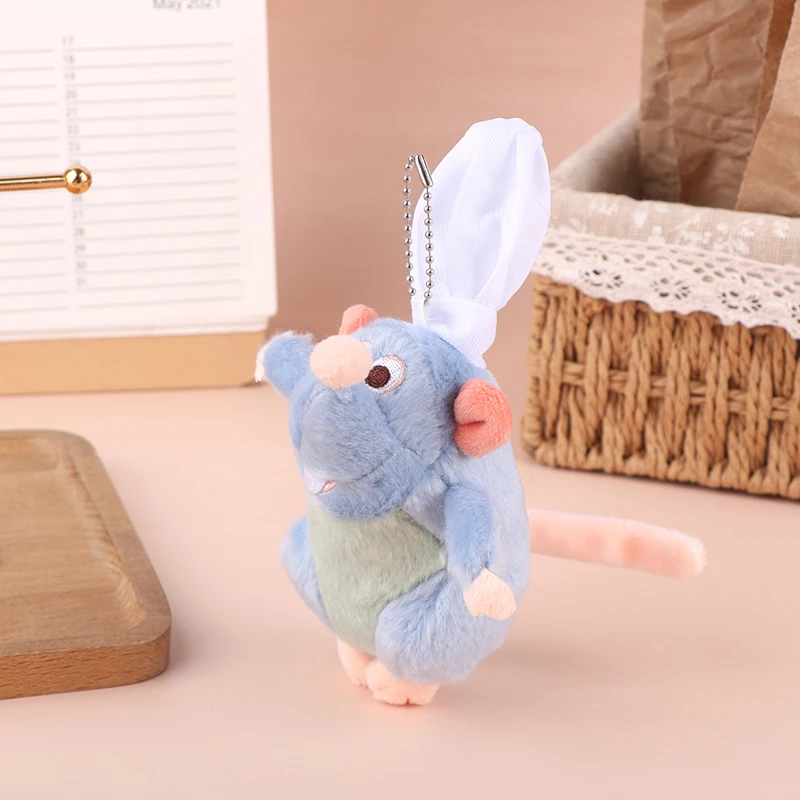 Cute Ratatouille Pendant Plush Toy Doll Keychain Mouse Chef Plush Stuffed Dolls Keyring Backpack Charms Girl Bag Car Decor Gifts plush toy plush doll plush keychain key chain backpack decoration