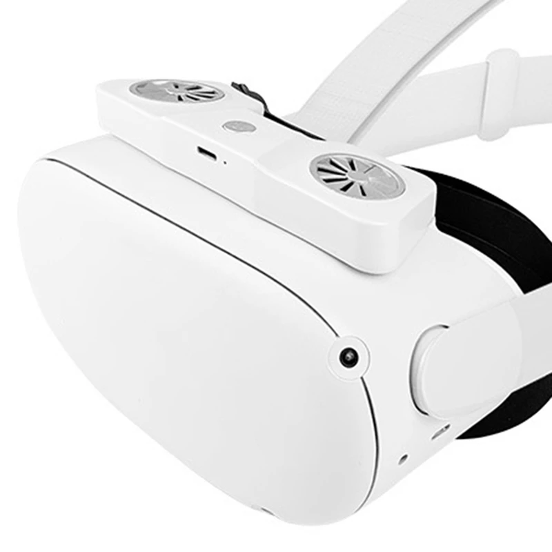 

Маска для циркуляции воздуха с двумя вентиляторами для Oculus Quest 2 Active Air Fan без запотевания, интерфейс для лица, аксессуары для облегчения виртуальной реальности
