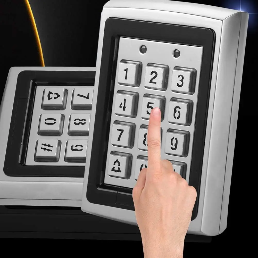 RFID 125KHz Standalone Access Control with Blue Backlit Keypad Support 1000 Users Wiegand 26 PIN Code RFID Keypad