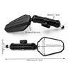 High Quality Universal Motorcycle Foldable Rear View Mirror 2