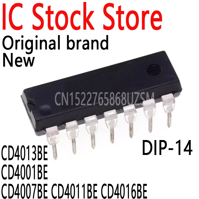 10PCS CD4015BE DIP IC Chips - RCA, Brand New, Electronic Components