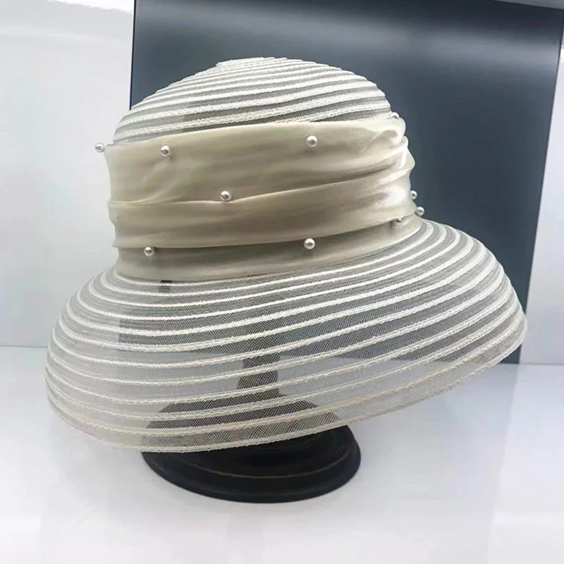 

Women Derby Church Bucket Hat Fascinator Bridal Tea Party Wedding Hat